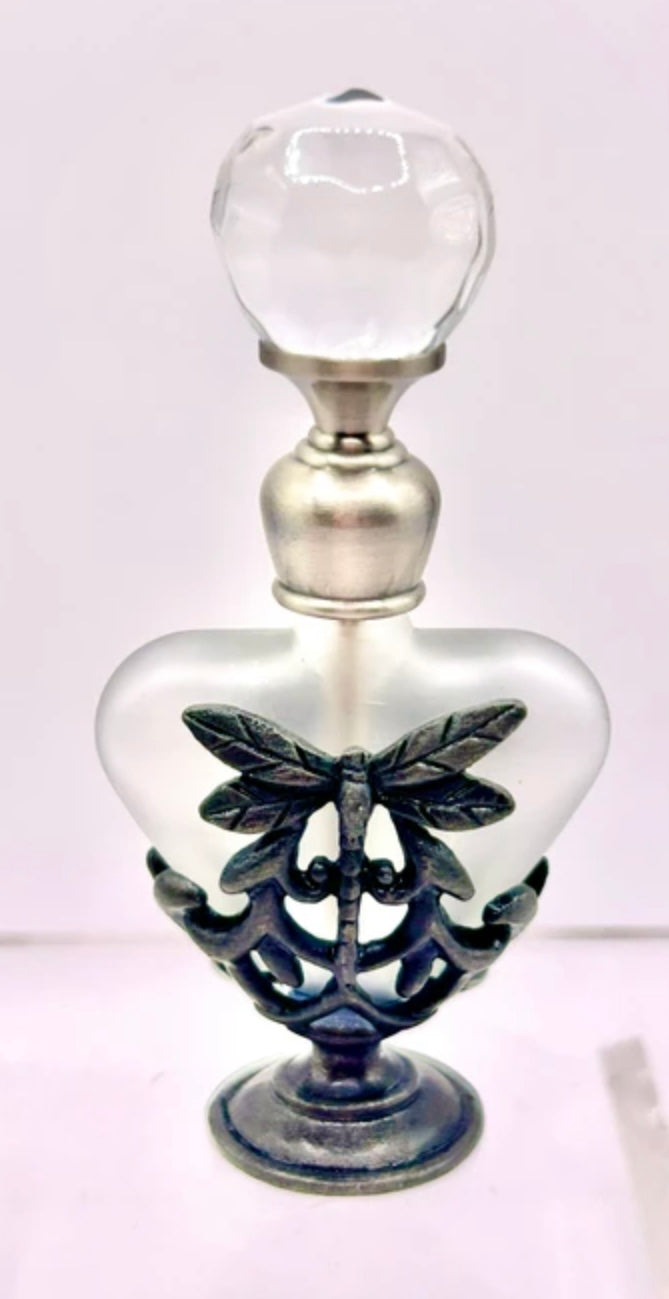 PB-Pewter dragonfly Perfume Bottle