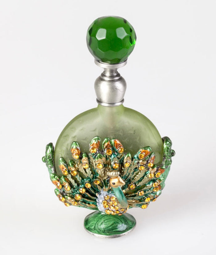 PB-Green Peacock Perfume Bottle